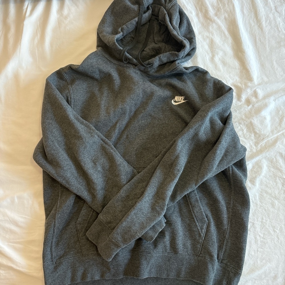 Gray Nike hoodie
